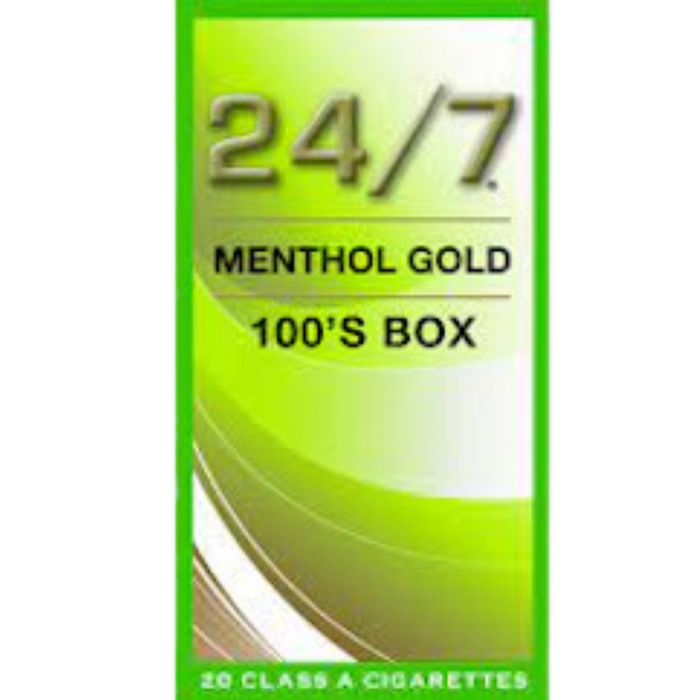 24/7 MENTHOL GOLD 100