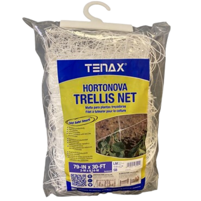 Tenax Hortonova® Trellis Net - White - 79in x 30ft