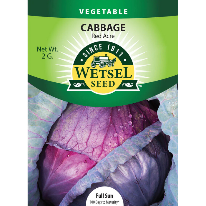 Cabbage - Red Acre - 2g Packet