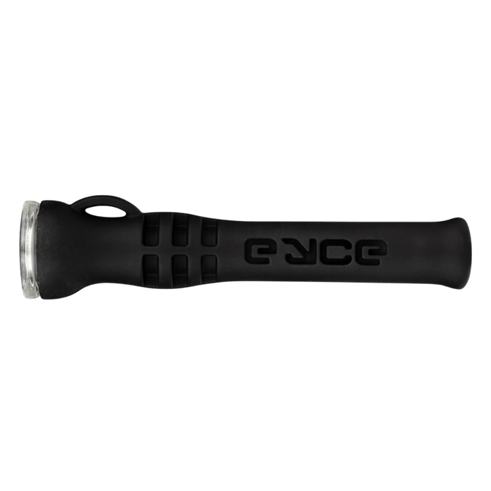 Eyce Shorty Platinum Cured Silicone Chillum (Black)