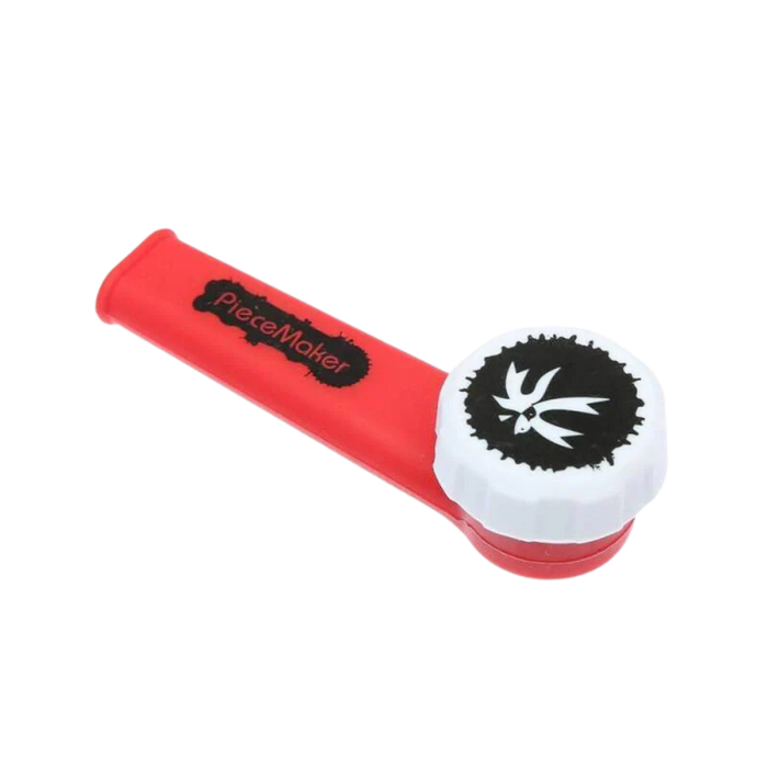 PieceMaker Karma Silicone Pipe - 3.5" (Macaw red)