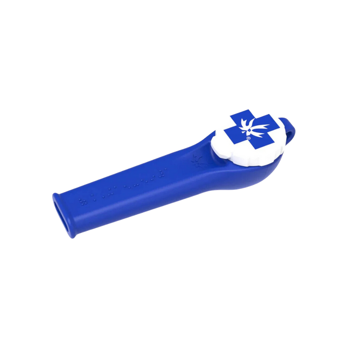 Piecemaker Kiwi Silicone Hand Pipe w/ Cap  3" (Blue)