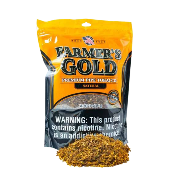 Farmers Gold Pipe Tobacco 16oz. - Natural