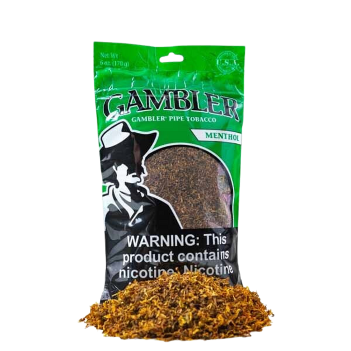 Gambler Pipe Tobacco Menthol 6oz.