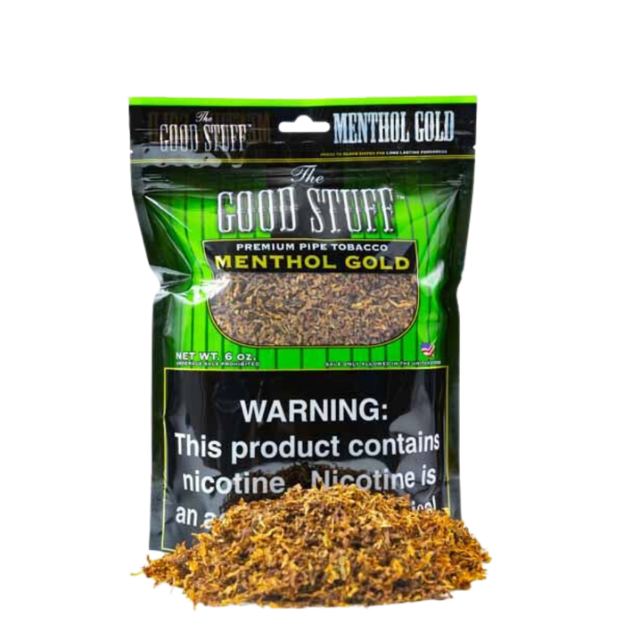 GOOD STUFF MENTHOL GOLD PIPE TOBACCO 6oz