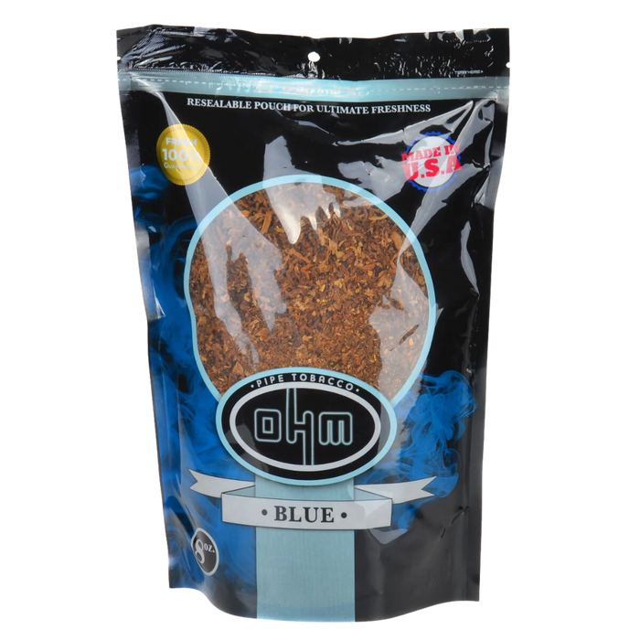 OHM Pipe Tobacco. Blue 8oz.