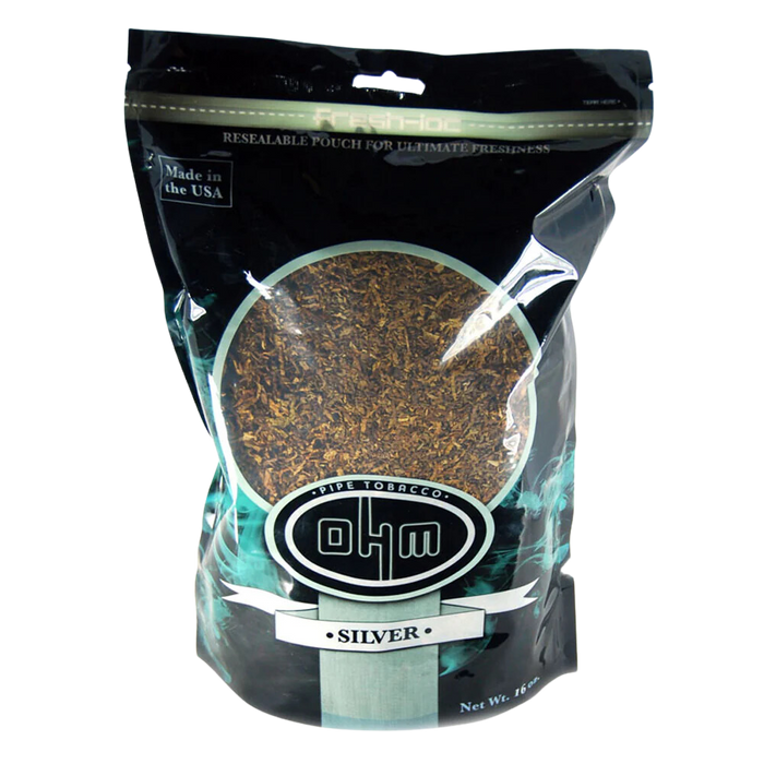 OHM Pipe Tobacco. Silver 16oz.