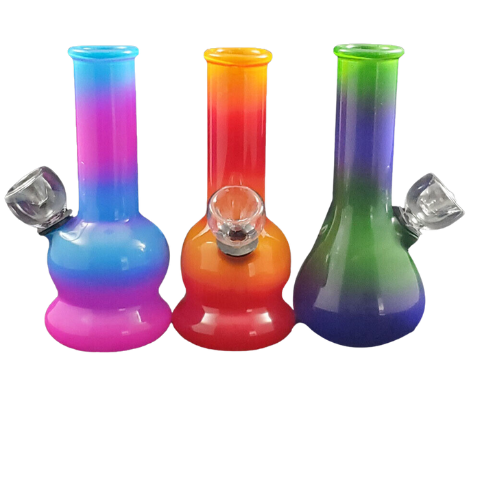 5" Glass Smoking Pipe Single Bulb Waterpipe