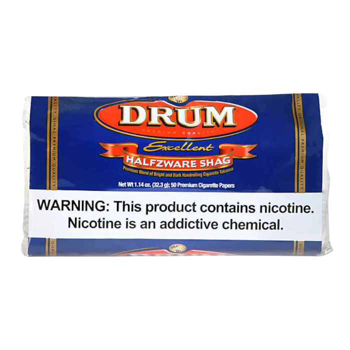 Drum Excellent Halfzware Shag Cigarette Tobacco 1.14 oz