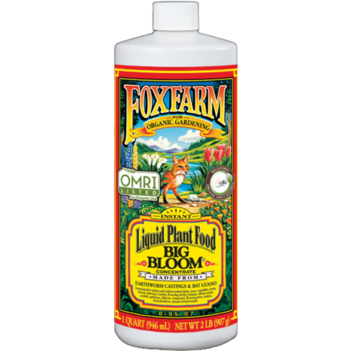 FoxFarm® Big Bloom® Fertilizer 0-0.5-0.7 - 32oz - Concentrate - OMRI Listed®