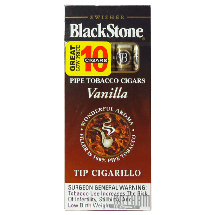 SWISHER SWEET BLACKSTONE TIP VANILLA CIGARILLO